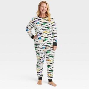 Hyde and Eek! Boutique Women's Cute Mummy Glow-in-the-Dark Pajamas Sz Small NWT